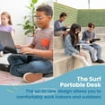thumbnail image 5 of ECR4Kids The Surf Portable Activity Lap Desk with Mobile Storage Cart, Black, 10-Pack, 5 of 9
