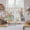 Beige, variant on Easter Tier Curtains 54 Inch Length, Easter Grey Bunny Spring Watercolor Eggs Butterflies Cafe Short Curtains for Bathroom Over Sink, Small Kitchen Curtain Light Filtering Drapes 2 Panels 27.5"Wx54"L