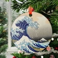 thumbnail image 2 of The Great Wave off Kanagawa Ornament SunCatcher Light Catcher Window Hanging Home Decor Hokusai Ukiyo-e Japanese Art, 2025, Holiday Decoration, 2025, Seasonal Holiday Decor,, 2 of 5