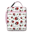 thumbnail image 4 of Ladybug Insulated Lunch Bag Box Student Reusable Lunch Bag with Side Pocket Lunch Box Containers Picnic Beach, 4 of 5