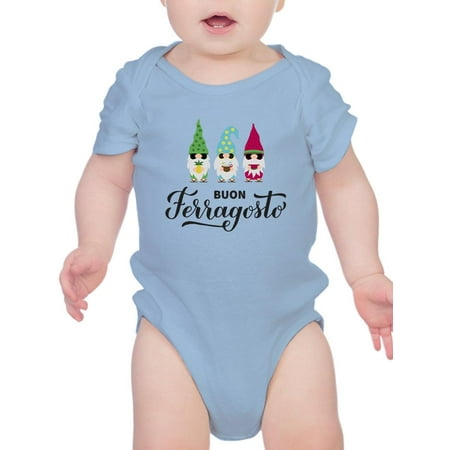

Buon Ferragosto Cute Gnomes Bodysuit Infant -Image by Shutterstock 24 Months