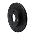 thumbnail image 5 of KarParts360 For Renault Scala 2011 2012 2013 Brake Rotor Front, Driver Side | Cast Iron | Vented | Black Finish | Drilled And Slotted Style | 68 Millimeters/2.68 Inches Center Hole Diameter, 5 of 6
