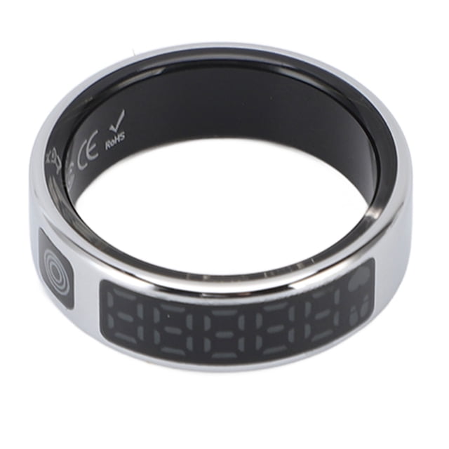 Bague Intelligente de Suivi de Santé avec Écran IP68 Bague de Suivi d'Activité Tourneur de Page Tactile Contrôle Multiples Modes Sportifs