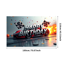 LUUFILx Happy Birthday Backdrop Banner for Kid's 1st Birthday Party Decorations Background Photography Props Celebration Supplies