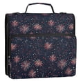 thumbnail image 5 of FORMRS Zipper Binder with Shoulder Strap 2-inch Ring 500 Sheet Capacity File Bag, Red and White Fireworks Pattern, 5 of 5