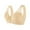 Beige, variant on T Shirt Bra for Big Busted Women Front Closure Full Coverage Bralette Comfy No Padded Bra