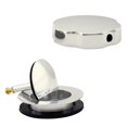 thumbnail image 3 of Westbrass D50P27-05 27" Cable Drive Standard Bath Drain Trim Kit with Rotary Overflow Cover Knob, Pop-Up Stopper and Sch. 40 PVC Fittings, Polished Nickel, 3 of 7
