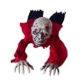 thumbnail image 2 of Fantasma eléctrico de terror para Halloween, longitud de 130 cm, con activación por sonido, para uso en interiores o porches cubiertos Rojo, 2 of 9