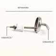 thumbnail image 3 of Stainless Steel Toilet Hinge Fixing Kit With Gasket Toilet Accessories Kit, 3 of 10