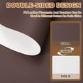 thumbnail image 3 of Juego de 4 manteles y posavasos Uxcell, manteles de mesa de cuero PU, lavables y resistentes al calor (Café/Blanco), 3 of 7