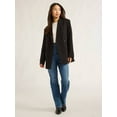 thumbnail image 5 of Scoop Women's and Women's Plus Crepe Slouchy Double Breasted Blazer, Sizes XS-4X, 5 of 5