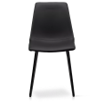 thumbnail image 4 of Bouclair Black Faux Leather and Metal Dining Chair, 4 of 10
