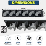 Rush Creek Creations Fishing Rod Wall Rack 6 Rod Capacity - Vertical Design