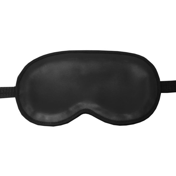 Black Leather Sleep Mask