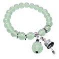 thumbnail image 1 of Pulsera elástica con cuentas de cristal curativo semiprecioso de 8 mm, unisex, 1 of 6