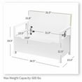 thumbnail image 5 of Demi Bonn 34" Storage Bench with Cushion, Lift-Top Toy Storage Organizer Trunk with 2 Safety Hinges, Wood Storage Box Chest for Bedroom, Entryway, Living Room, White, 5 of 8