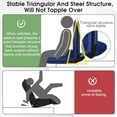 thumbnail image 5 of Stadium Seats Cushion for Bleachers with Strong Back Support, Folding Bleacher Seat with 20In Wide Cushion, 4LBS Lightweight, 6 Reclining Positions, Multifunctional Floor Chair for Indoor or Outdoor, 5 of 14