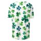 thumbnail image 5 of Puntoco Liquidación de camisetas cortas para mujer, camiseta de manga corta con cuello redondo y estampado informal a la moda para mujer, camiseta de manga corta con cuello redondo, 5 of 5