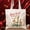 Black, variant on Funny Christmas Sheep Tote Bag, Christmas Cute Bah La La Tote Bag, Holiday Bag, Christmas