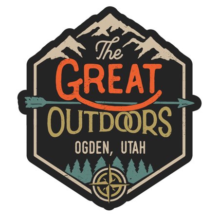 Ogden Utah The Great Outdoors Design 4-Inch Vinyl Decal Sticker