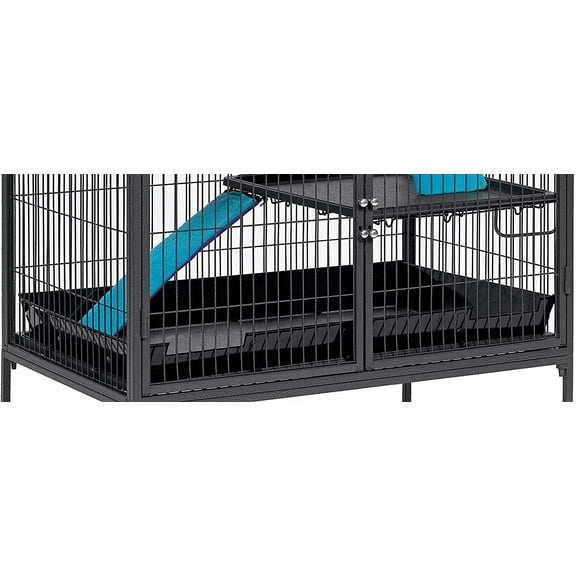 Ferret Scatter Guard for Ferret Nation & Critter Nation Cages - Black E-Coated Steel Design