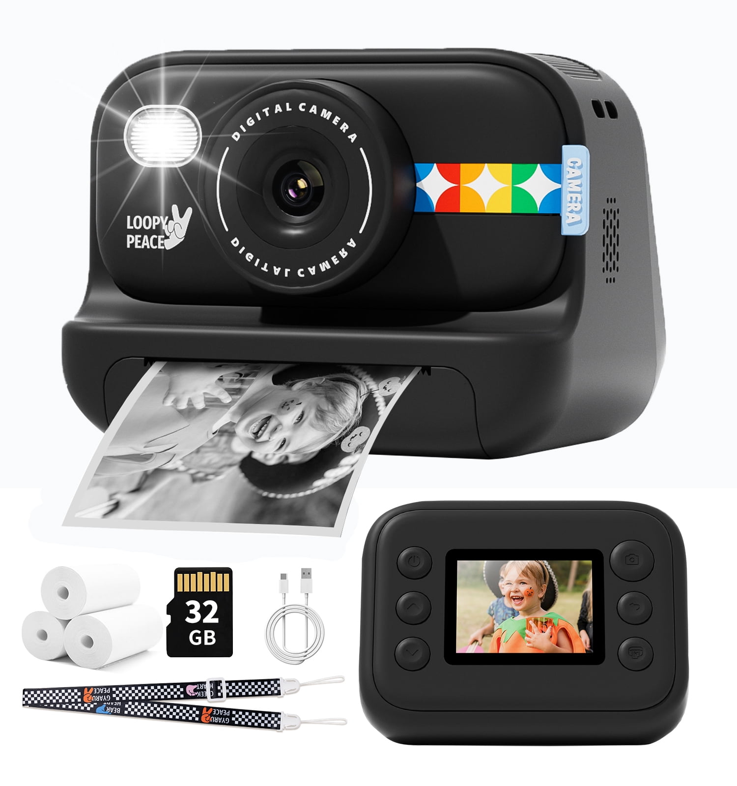 Fujifilm INSTAX Mini 7+ Instant Camera, Light Blue, Blister Bundle