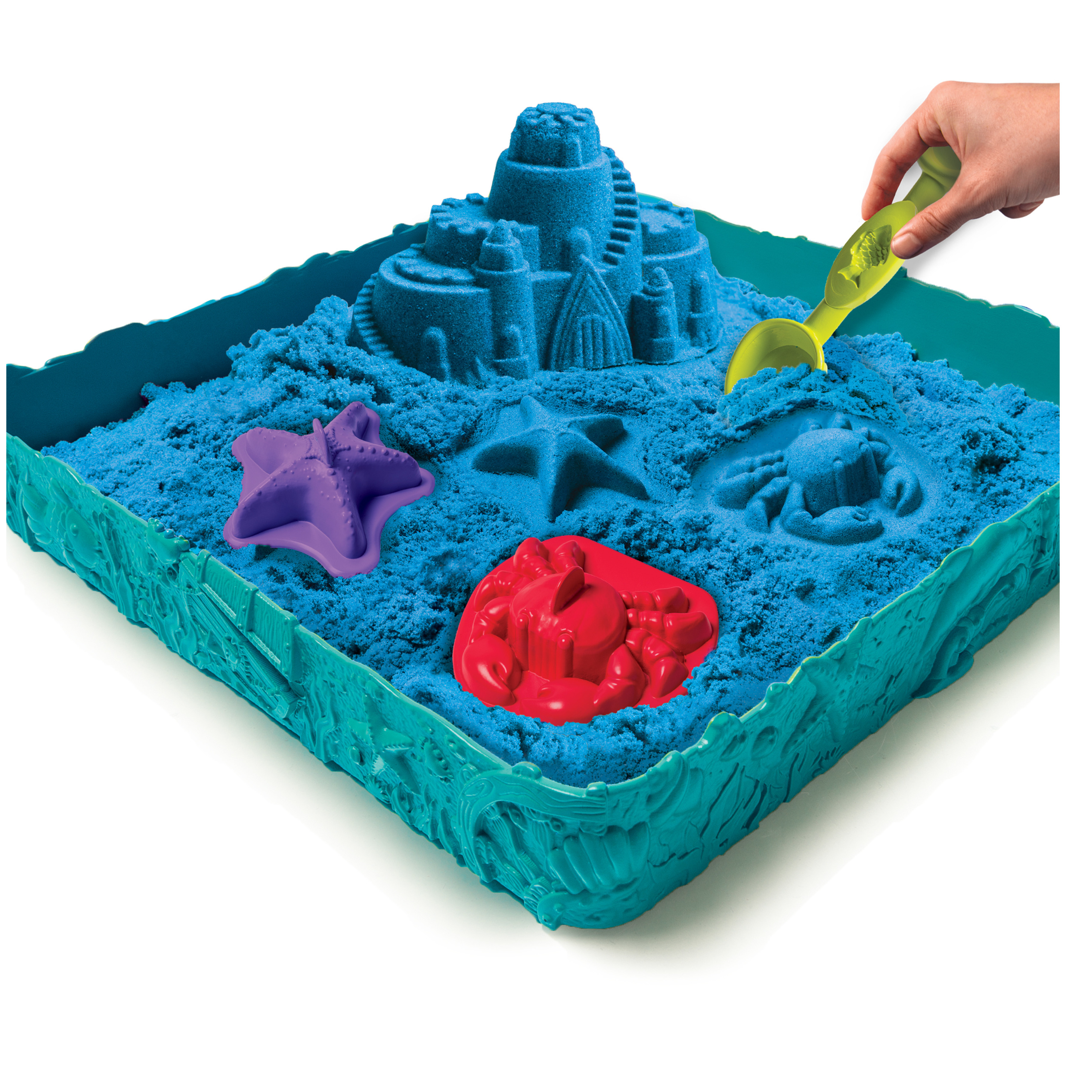 Kinetic Sand Sandcastle Set with 1lb of Kinetic Sand and Tools and Molds (Color May Vary) - image 3 of 9