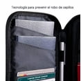 thumbnail image 3 of Cartera para Pasaporte Familiar de Gran Capacidad para 4 Personas, con Bloqueo RFID, Cremallera y Cordón de Transporte, Organizador de Documentos de Viaje (negro), 3 of 4