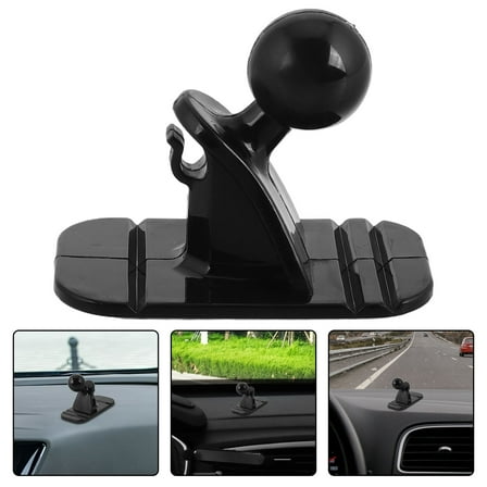 Topbathy 1Pcs Ball Phone Mount for Car Use with Compact Design and Adhesive Base in Black