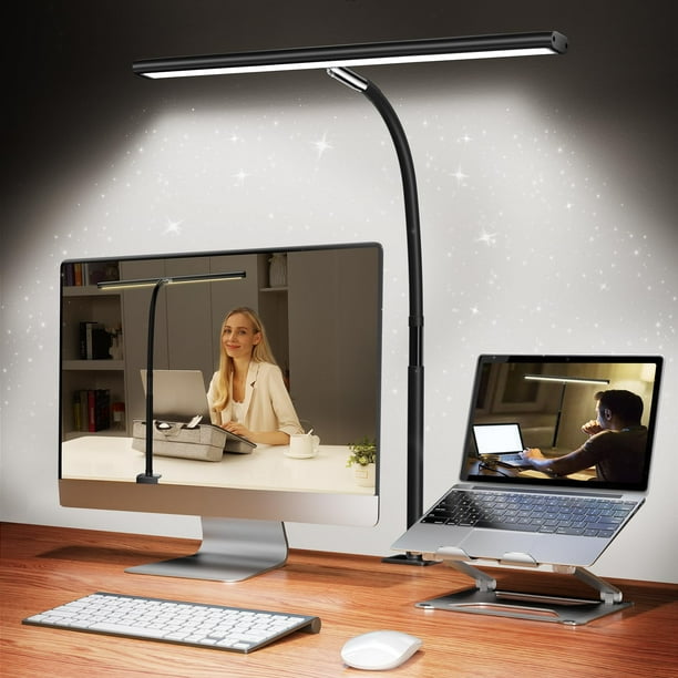 Lámpara de escritorio Airlong LED para oficina, hogar, atenuación continua, 10 W