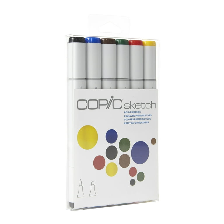 Copic Sketch Marker Set, Bold Primaries - Walmart.com
