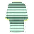 thumbnail image 6 of RMGVDSD Womens Oversized T Shirts Summer Tops Short Sleeve Striped T-Shirt Loose Fit Crew Neck Tee Shirts Basic Casual Tops, 6 of 6