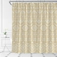 thumbnail image 2 of Boho Geometric Shower Curtain Brown Beige Modern Farmhouse Tribal Retro Western Aztec Abstract Mid Century Art Fabric Bathroom Curtains Decor Set with Hook(70" Wx84 H), 2 of 3
