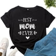 thumbnail image 5 of Dujiujun Best Mom Women Top Decorative Perfect Gifts Polyester Short Sleeve Tee Top for Summer, 5 of 8