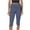 Navy, variant on Chbgutlmr Womens Capri Pants Mid Waist Silm Fitted Comfy Casual Workout Leggings Cropped Pants Summer