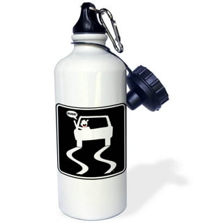 CafePress Worlds Best Flight Instructor Stainless Water Bott Stainless  Steel Sports Water Bottle, 1.0L (34 oz)
