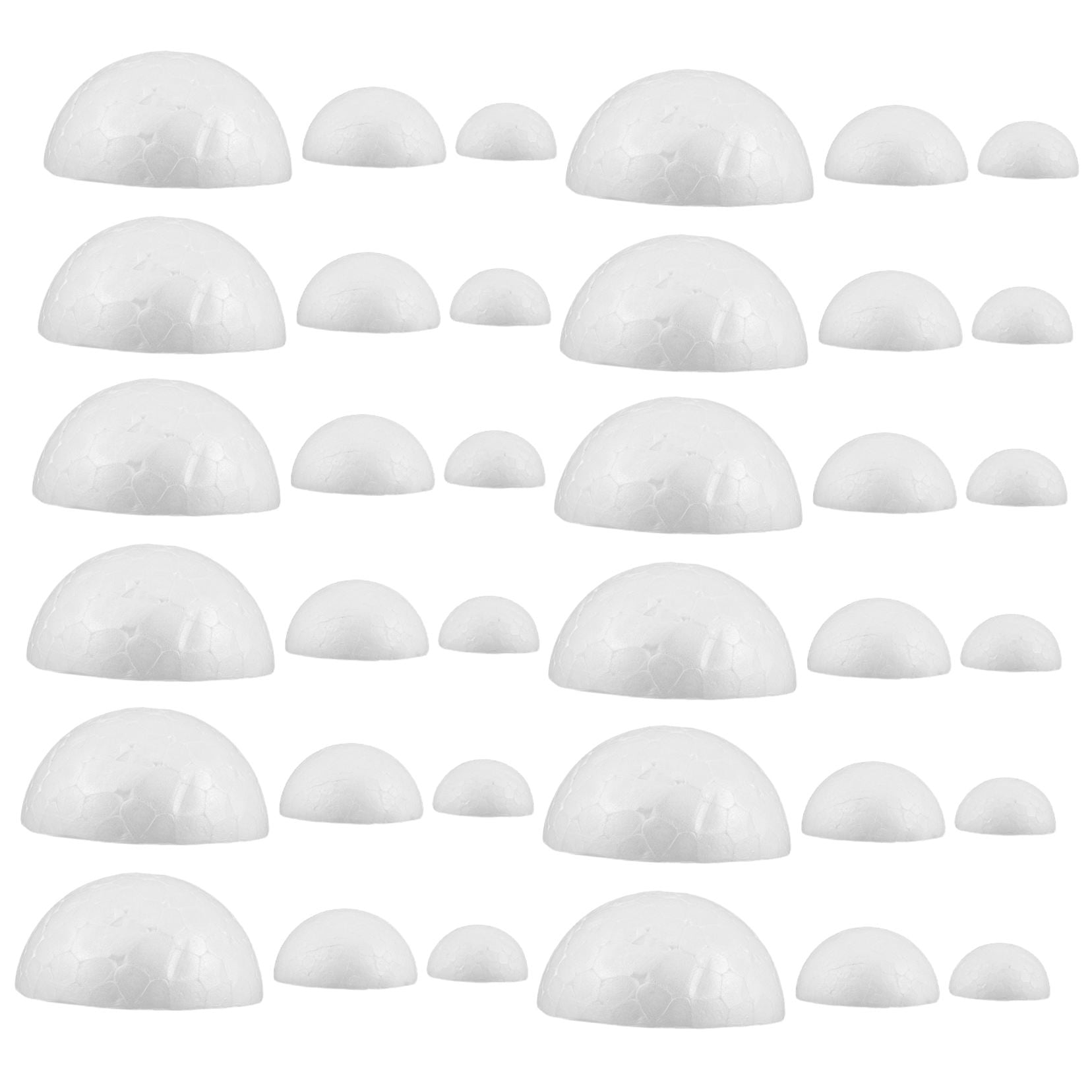 Raindrops 300 Pieces Hemispherical Polystyrene Foam for Crafts, Holiday Decorations, and Projects
