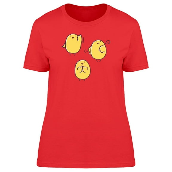 Cute Funny Chicken Poses Tee Women's -Image by Shutterstock