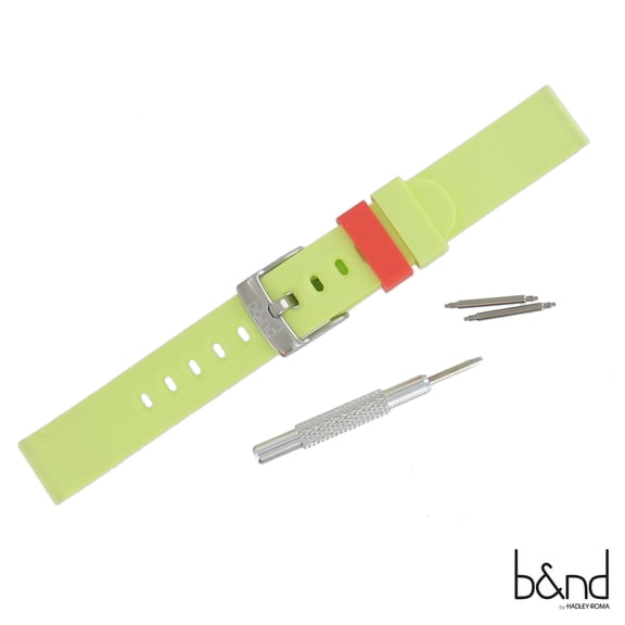 B&ND Hadley Roma BND300 Mode 16mm Yellow Genuine Silicone Android Wear Watchband