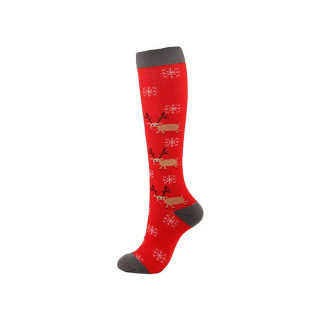 Minnieouse 1 par de calcetines de estilo navideño para hombres y mujeres, bonitos calcetines deportivos a la moda, calcetines hasta la rodilla antifatiga, Accesorios de calzado tipo 39 L/XL Minnieouse AP012322-40