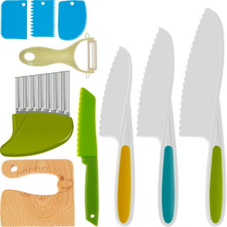 Dampen Ceramic Scissors with Ceramic Knife Sets Soft-Grip Handles,Safety Healthy ,Kitchen Scissors for Baby Food Kids Food (Pink)