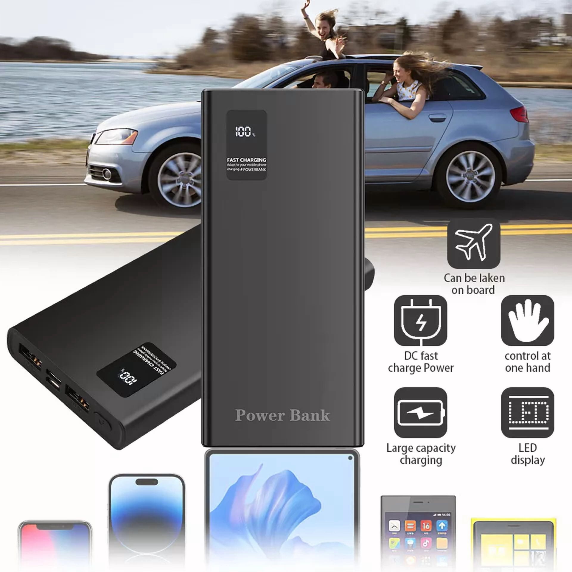 Usb Power Bank 10000Mah Portable External Battery Backup Charger Fast Charging