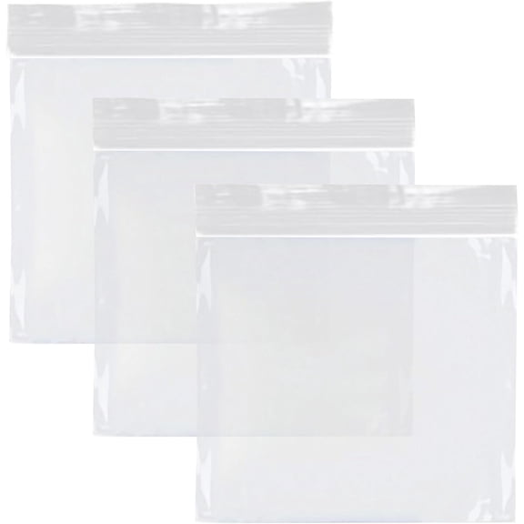 EcoQuality Clear Resealable 6.5x5.875 Inch Food Storage Sandwich Bags with Press Seal for Meal Prep, Travel, Portioning and Snacks, Durable Storage Solution (200)