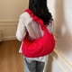 thumbnail image 3 of Bolso Hombro Acolchado para Mujeres Color Sólido Compras Ruched Crossbody () Rojo, 3 of 9
