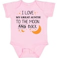 thumbnail image 3 of Inktastic I Love My Great Auntie to the Moon and Back Boys or Girls Baby Bodysuit, 3 of 5