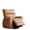 Multicolor, variant on Swivel Rocking Recliner Chair with Heat and Massage - Oversized PU Leather Nursery Rocker, Multicolor