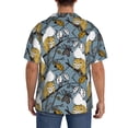 thumbnail image 3 of Naloa Cartoon Squirrel on Branch Men's Loose Fit Cuban Collar Short-Sleeve Shirt, Hawaiian Shirts, Mens Shirts Casual for Everyday Wear Outings-4X-Large, 3 of 5