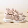 thumbnail image 5 of Djtdsds Girls Knit Sneakers Breathable Mesh Running Shoes with White Soles for Casual and Active Wear Size:4.5-5 Years, 5 of 9