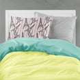 thumbnail image 2 of Watercolor Eiffel Tower and Stripes Fabric Standard Pillowcase, 2 of 2