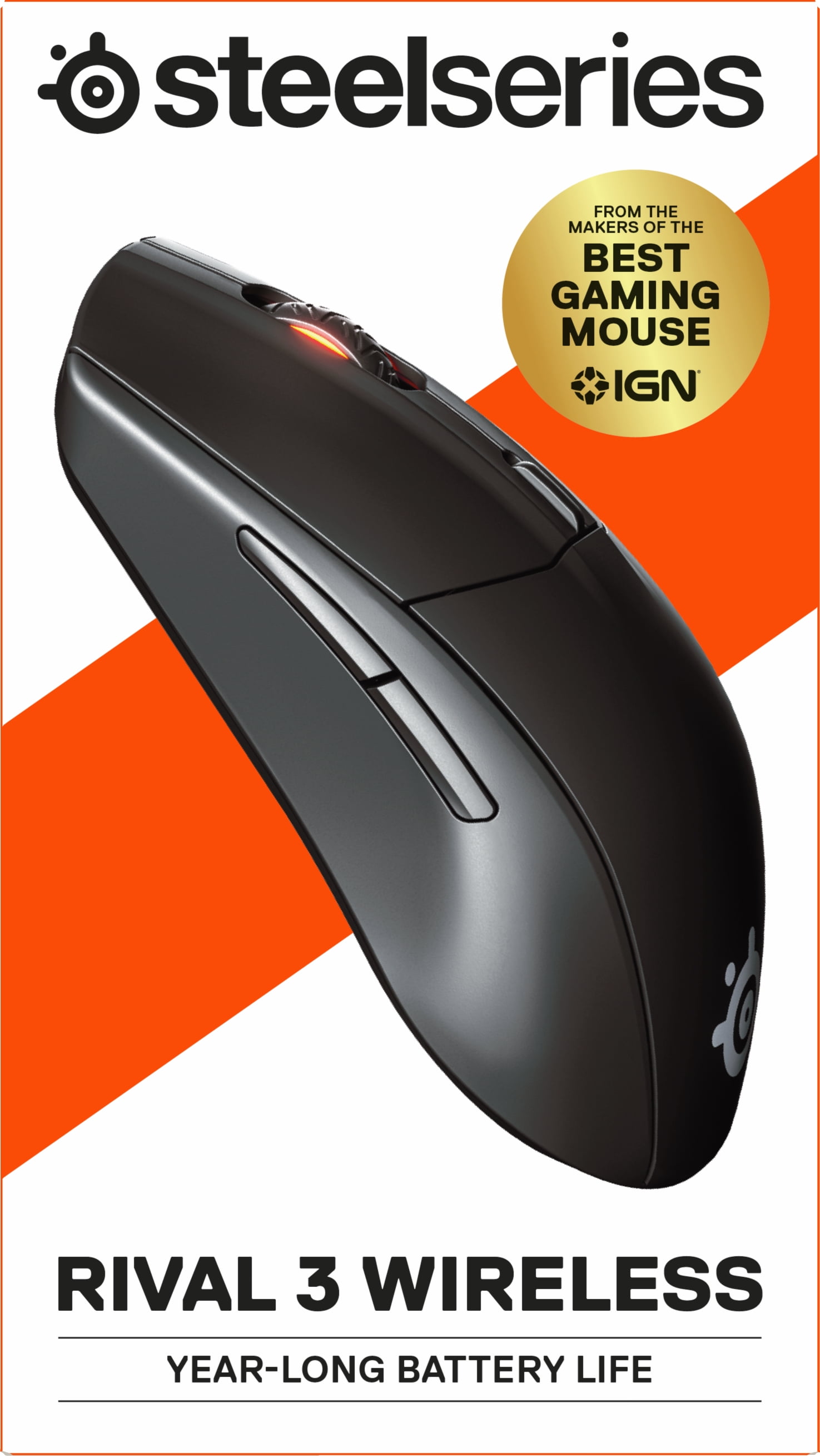 MOUSE STEELSERIES RIVAL 3 WIRELESS (EURO) - Max Frame